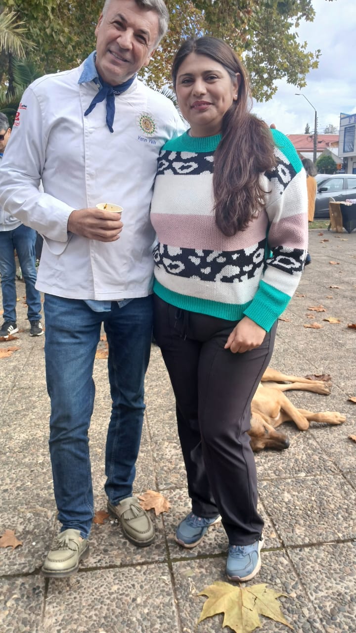 Después de un rico desayuno, una foto para el recuerdo